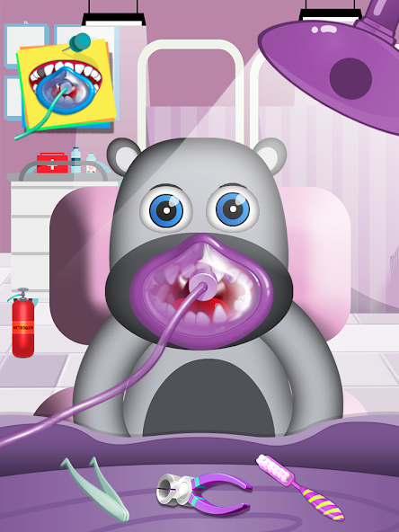 Nettoyage des dents d'un animal